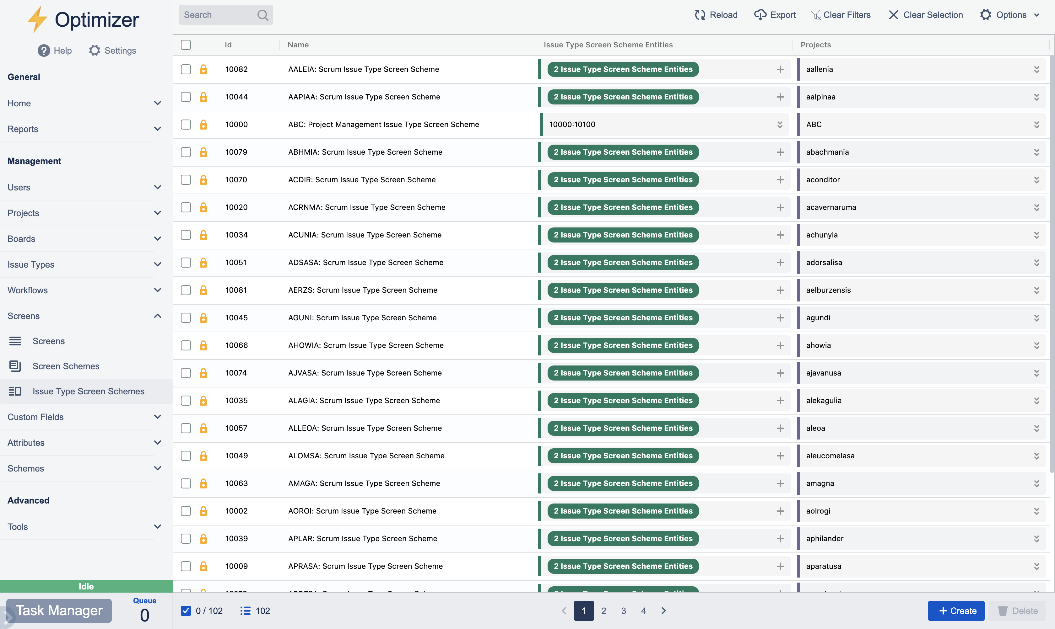Issue Type Screen Schemes Issue Type Screen Schemes